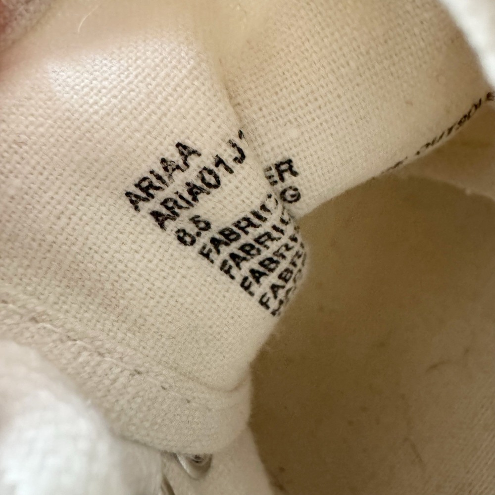 Madden Girl White Canvas Raffia Lace Up Casual Fashion Sneakers Normcore 6.5 - Picture 7 of 7
